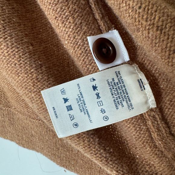 Land's End Canvas Lambswool Boyfriend Cardigan - Picture 6 of 15